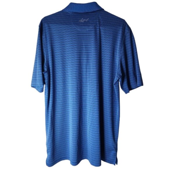 Greg Norman ML75 Microlux Mens Large Blue with Stripes - Picture 3 of 6